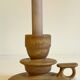 Geometric Hand CANDLE HOLDER Stoneware VINTAGE France