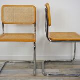 Following 4 B32 Marcel Breuer Cesca chairs