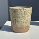 Set of 2 cups in Indonesian ceramic (brown & speckled glazed matte)