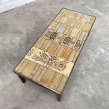 Table basse Roger Capron tons ocres