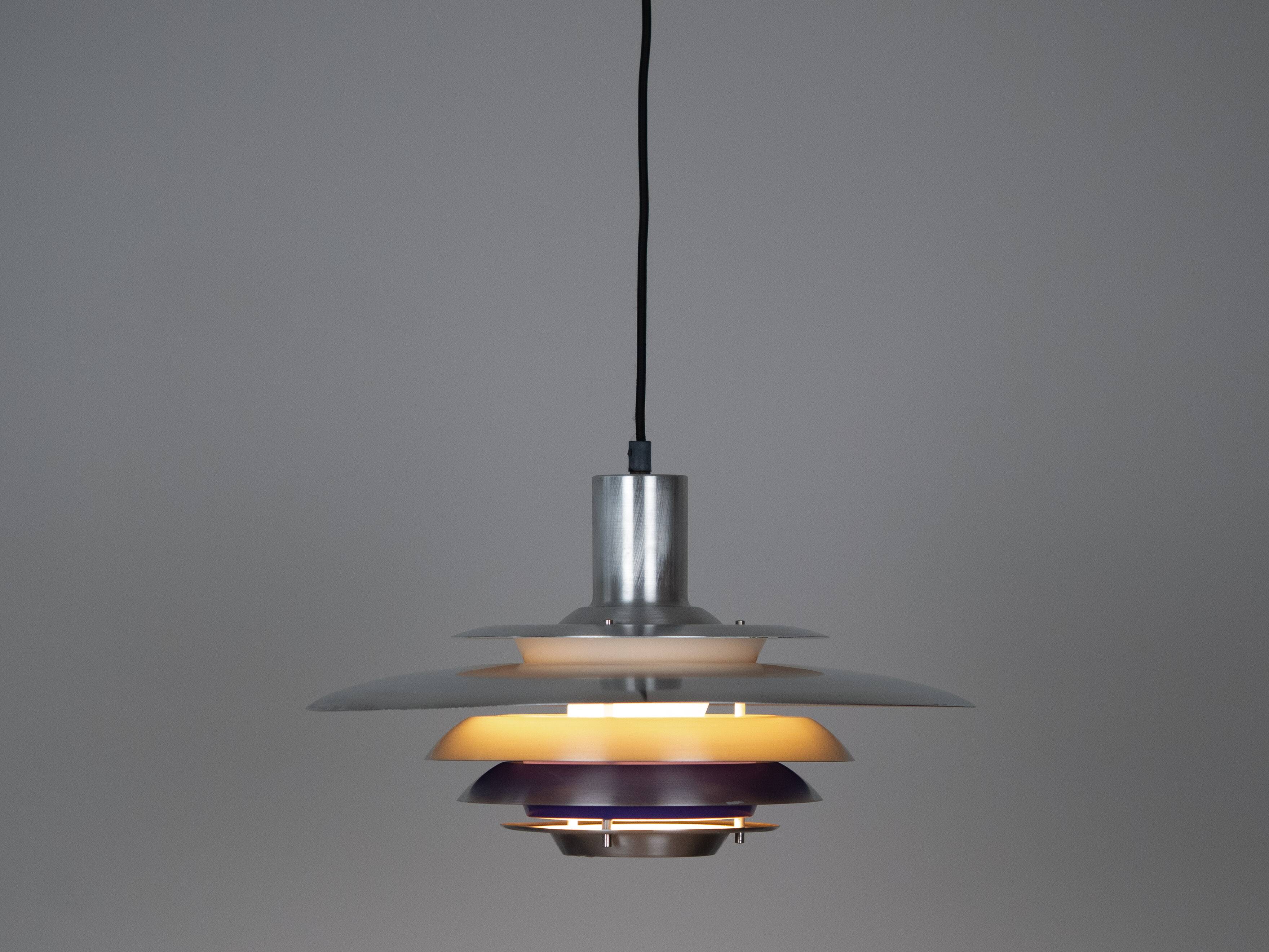 Lampe suspendue Teknika vintage danoise des années 1980