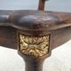 Chair canned 1900 marquetry and bronze louis XVI style