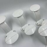 Double white metal coat rack