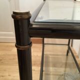 Metal and glass console 1970s