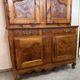 Bressan buffet with two bodies from the Louis XV period in walnut and elm.