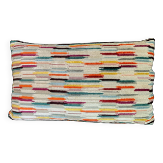 Coussin velours jacquard 30x50cm