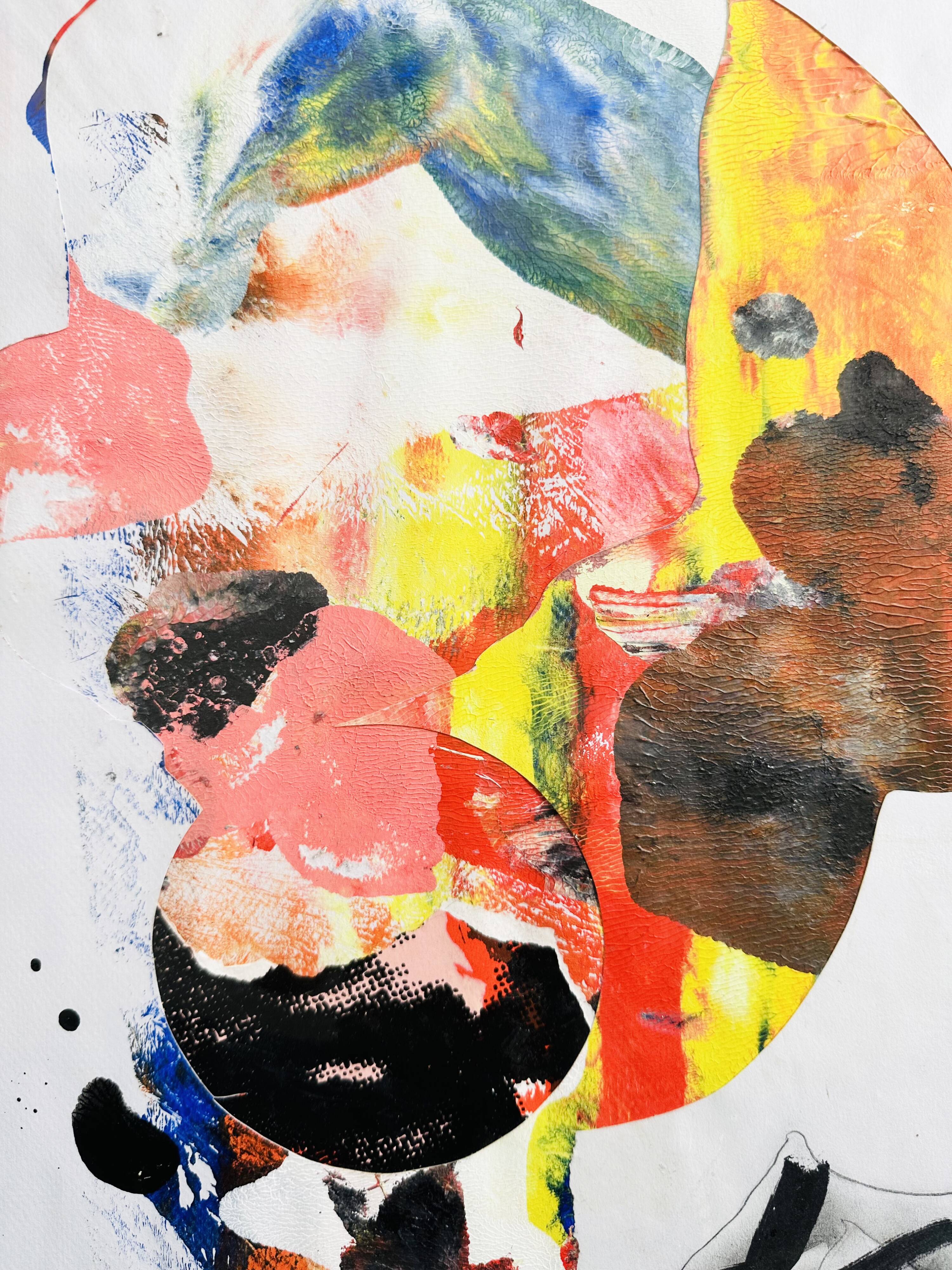 Original French surrealist portrait. France, 2000s