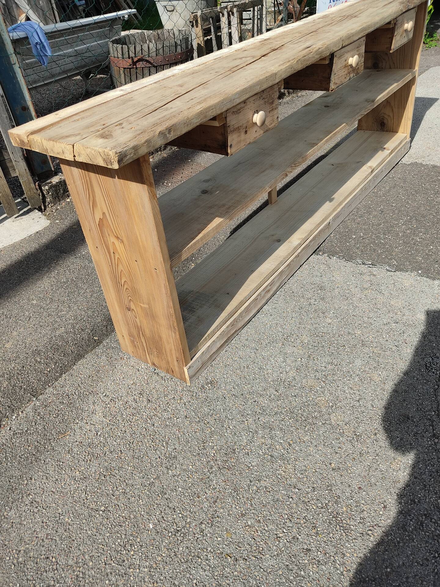 Workshop console table