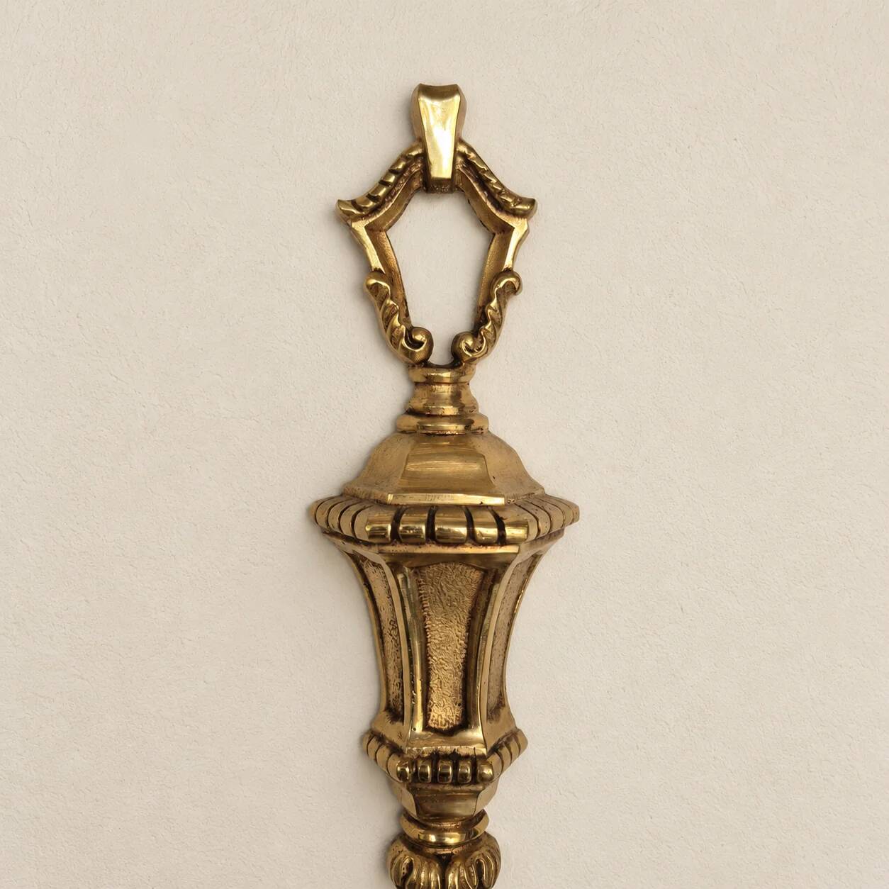 Set of four two-light wall sconces in gilded brass — Louis XVI style