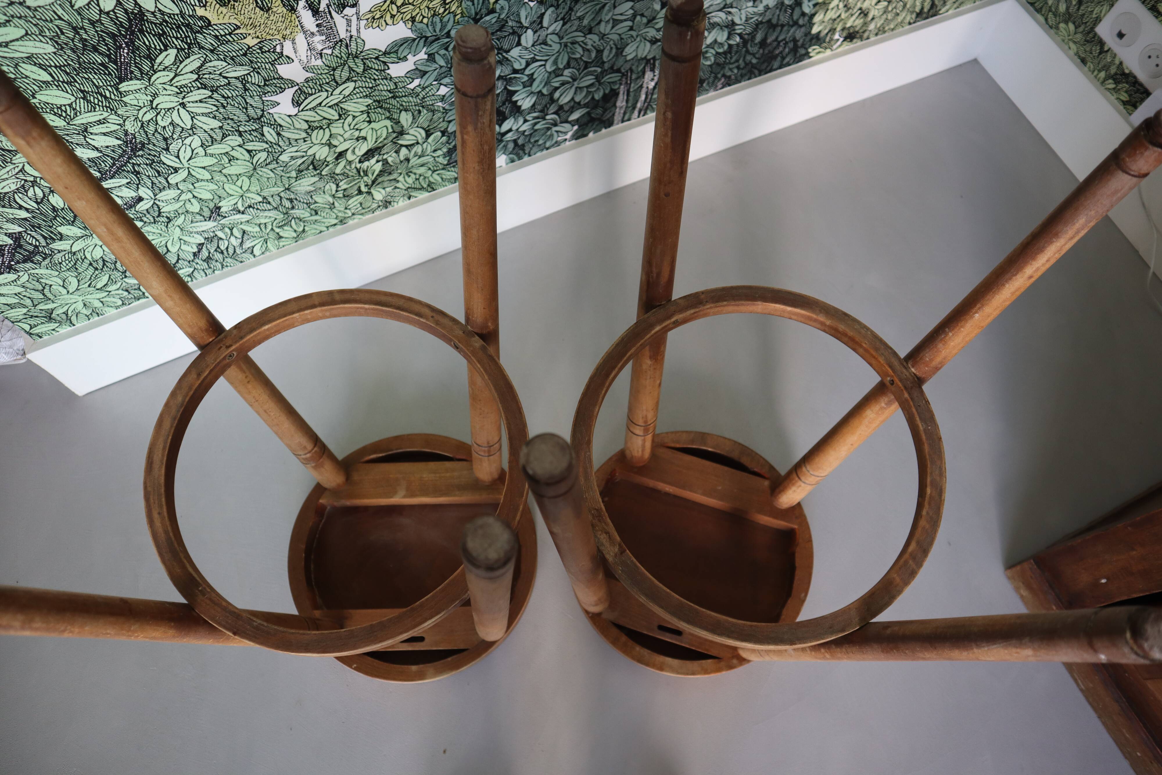 Pair of Baumann stools