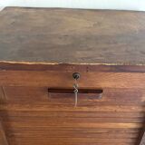 1940s filing cabinet with curtain