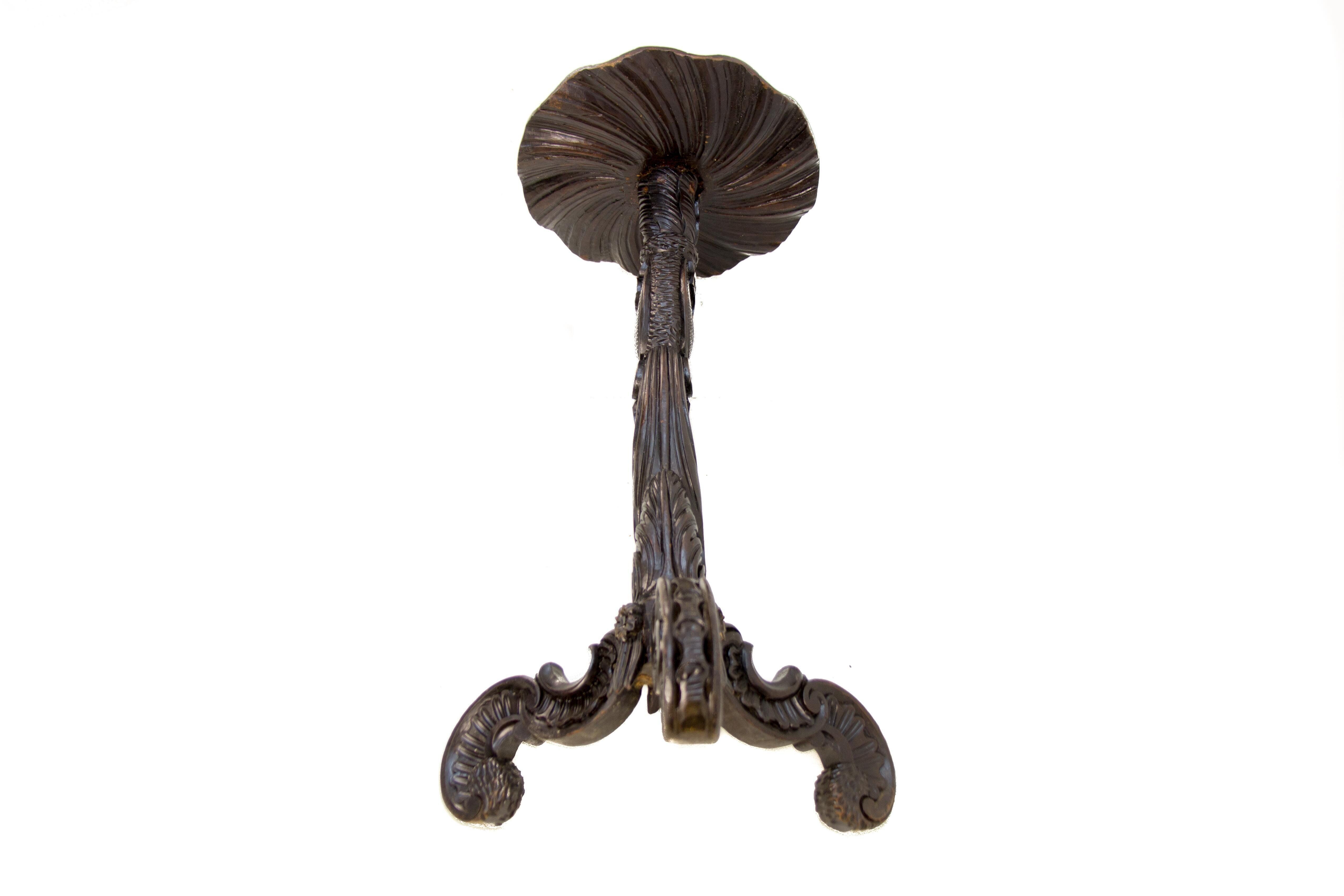 French carved pedestal table