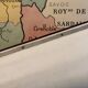 Map of France in 1789 - old school map to hang vintage school poster