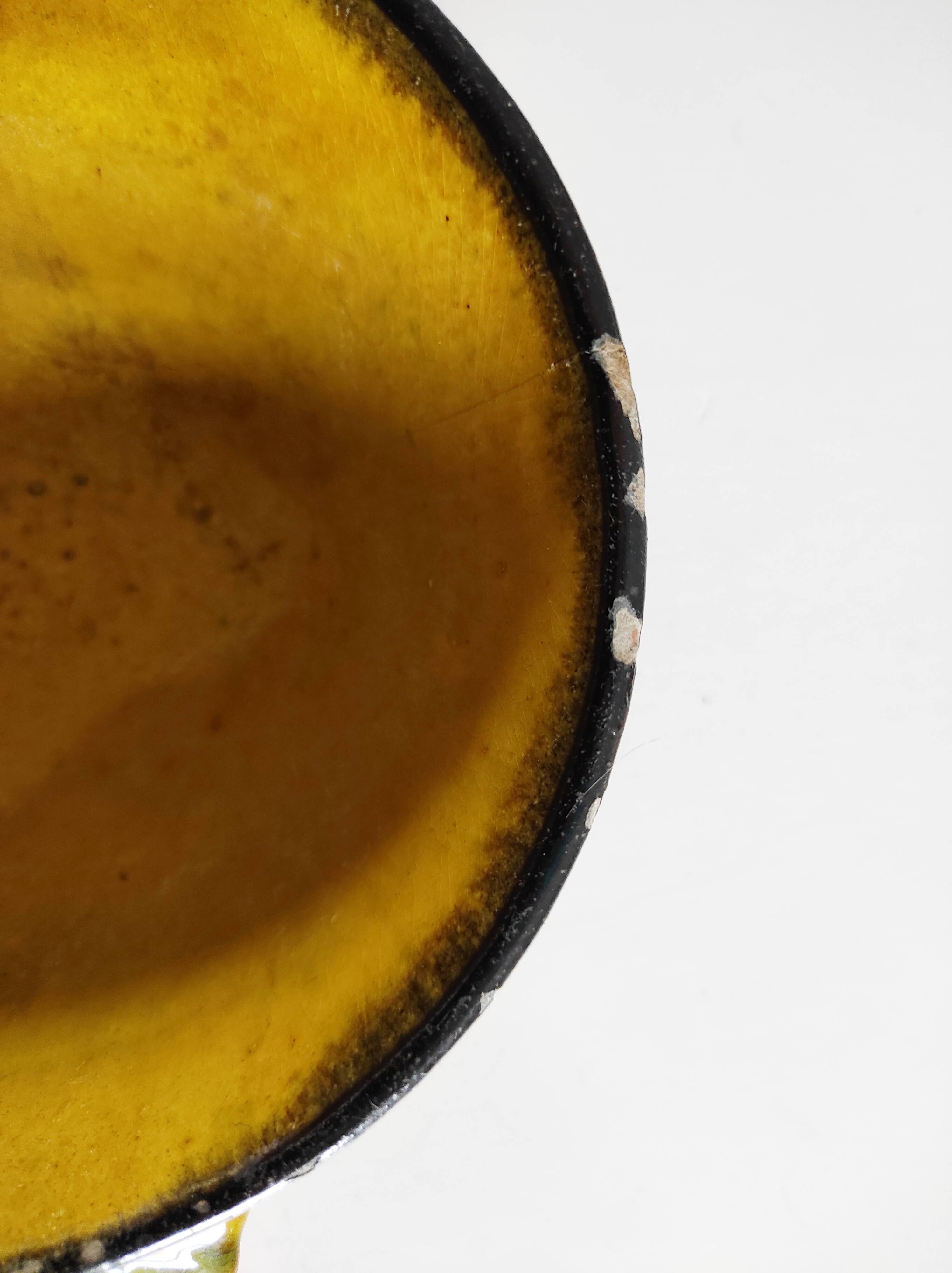 Bol en céramique jaune Biot