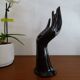 Hand ceramic black vintage ring holder