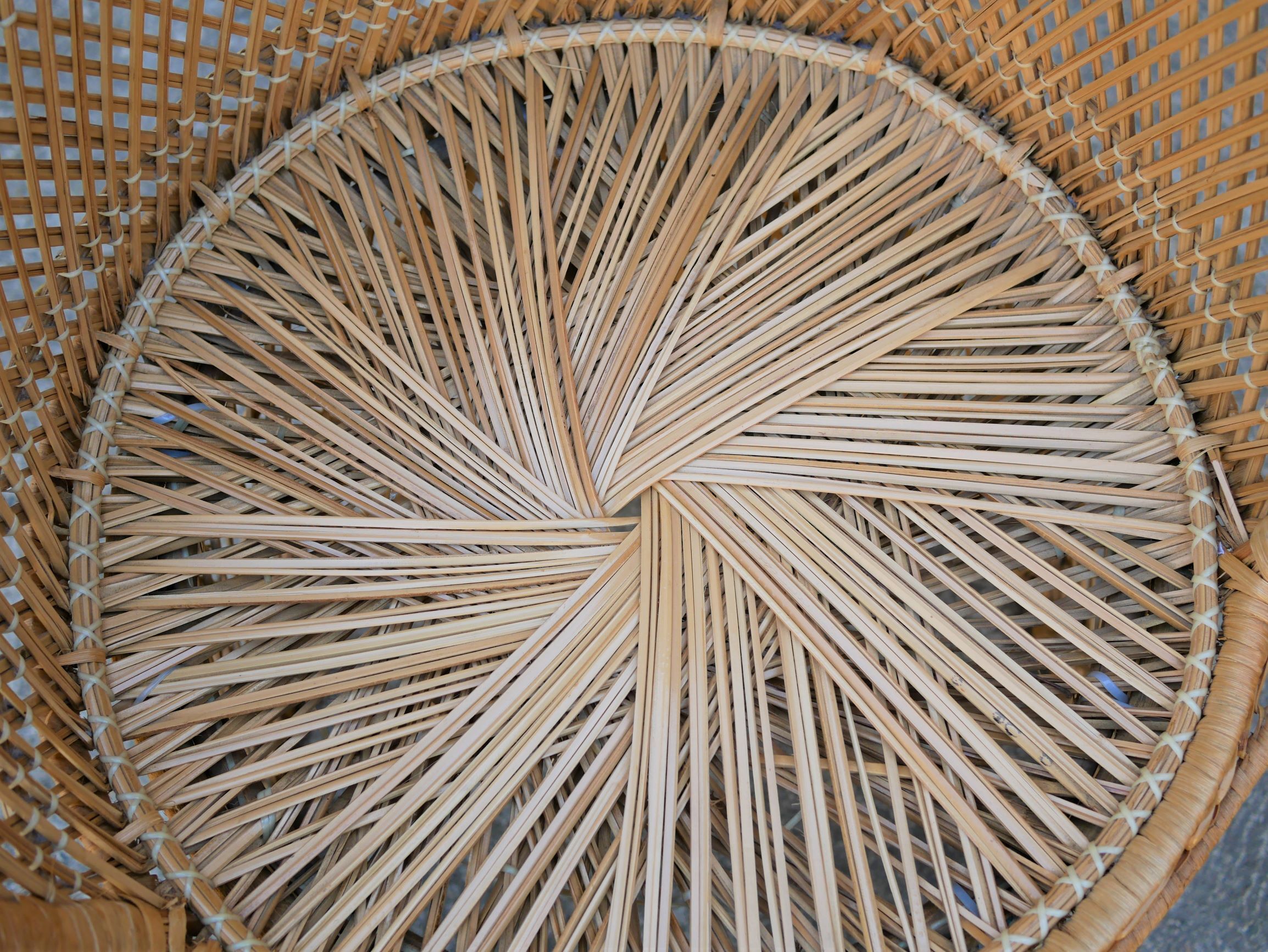 Vintage rattan armchair