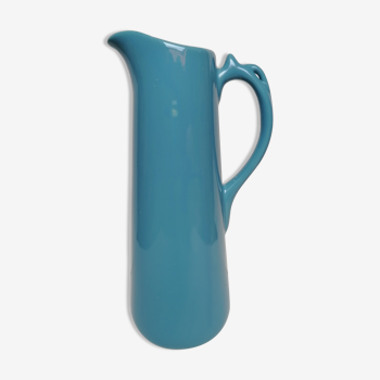 Blue enamelled ceramic vase