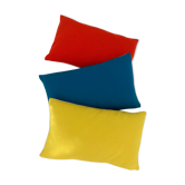 Set of 3 cushions in Racine wool jersey, space age 1960