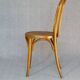 Bistro chair with floral seat Art Nouveau 1920 by Glarus, Switzerland