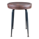 Vintage brown faux leather stool