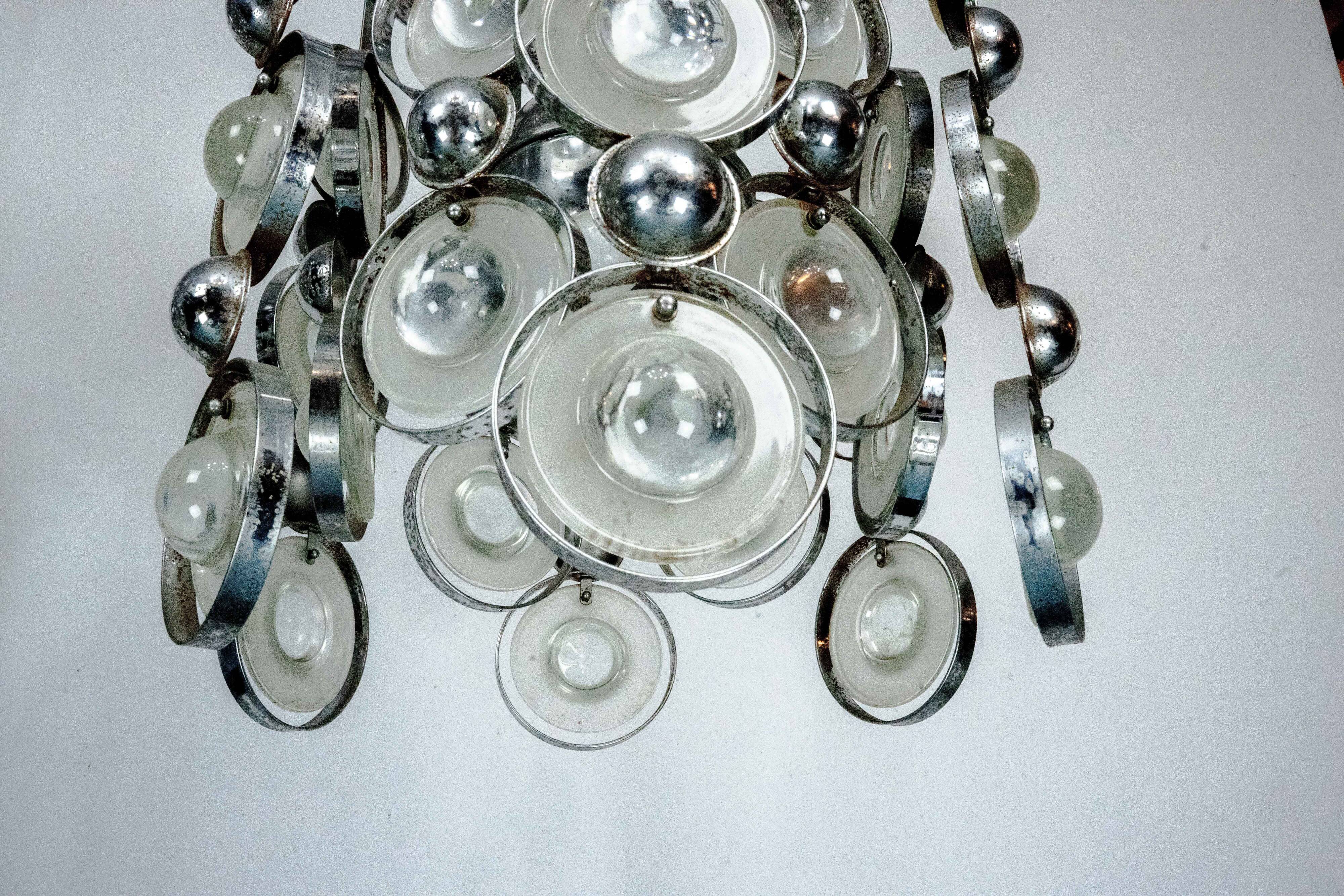 Pair of Pendant Lights by Oscar Torlasco, Italy, 1970s