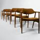 Série de 6 fauteuils danois en teck - Vintage 1960