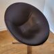 Christophe Pillet armchair by Zanotta in brown leather, modern Italy.