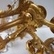 French Empire Neoclassical 7-Light Candelabra in Gilt Bronze and Crystal