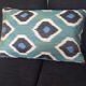 Decorative pillow cases in silk ikat prints