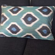 Housses de coussin décoratives en soie imprimées ikat