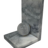 Vintage bookends marble 80s design bookend