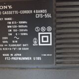 Sony stereo cassette radio