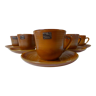 6 cups lunches and saucers arcopal volcano model