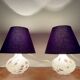 Set of 2 Glass Table Lamps by Peill and Putzler