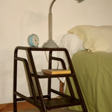 Metal ladder 3 steps industrial vintage