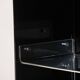 Vintage Space Age bookshelf in black and clear plexiglass – 1970