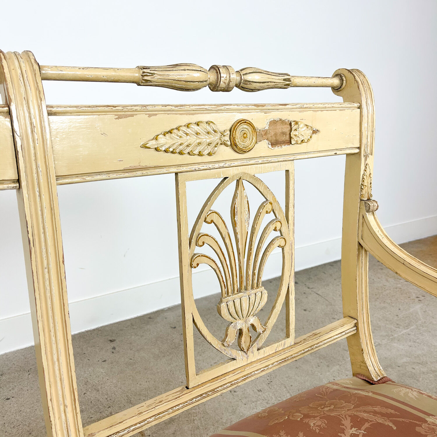 Antique french louis XVI style two seater sofa
