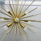 Beautiful mid century handmade urchin chandelier sputnik modern brass ceiling light fixture