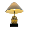 Lampe a poser laiton doré toutankhamon annee 70 pyramide vintage