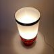 Vintage orange glass lamp signed Robert de Schuytener, 1970.