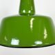 Industrial green enamel factory lamp from Zaos, 1960s
