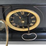 Black marble fireplace pendulum