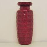 vintage red Prisma West Germany vase Scheurich