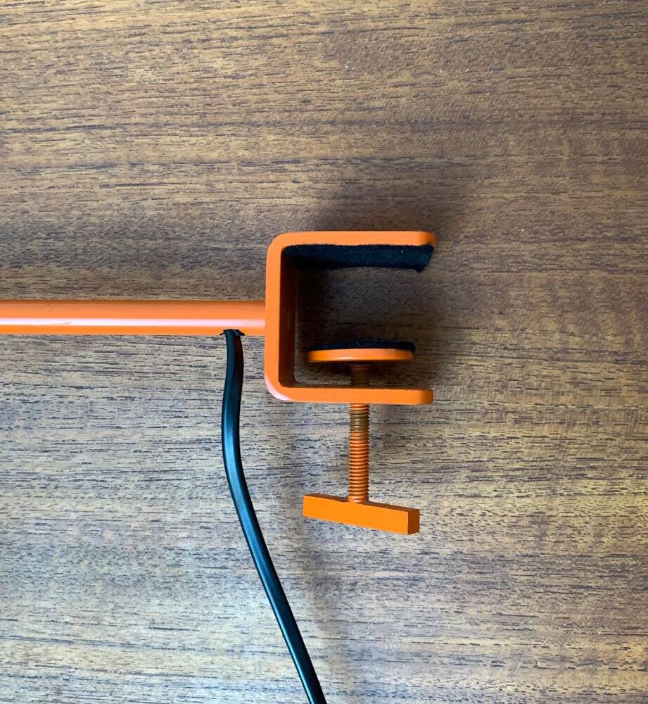 Mid-century Swiss clamp table lamps by Swisslamps International, set of 2.