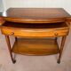 Wooden TV cabinet on casters