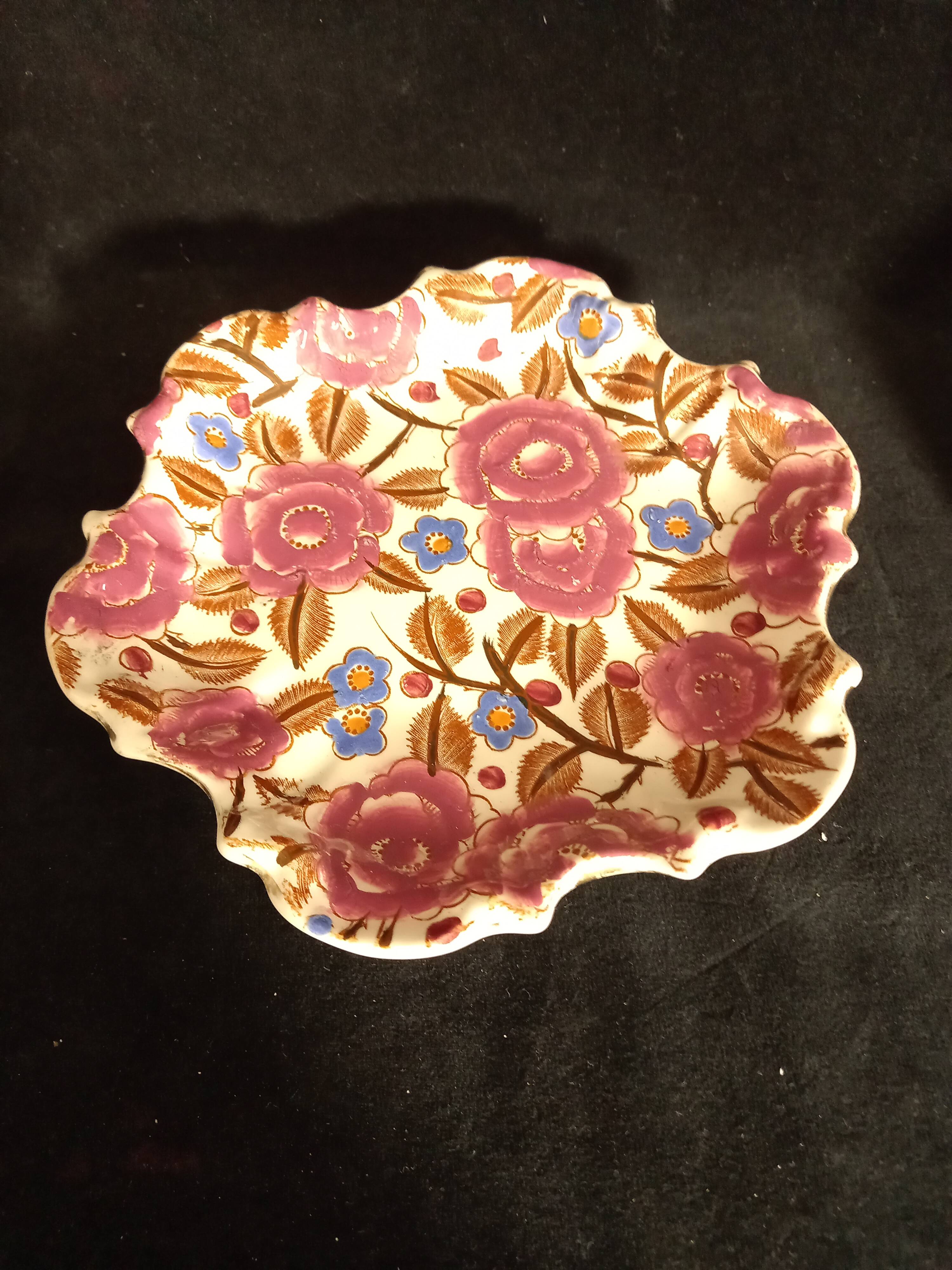 Art Deco Boch Ceramic Jug and Plate (by R. Chevalier)
