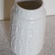 White ceramic vase W Germany