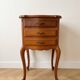 Pair of Regency style bedside tables in cherry wood.