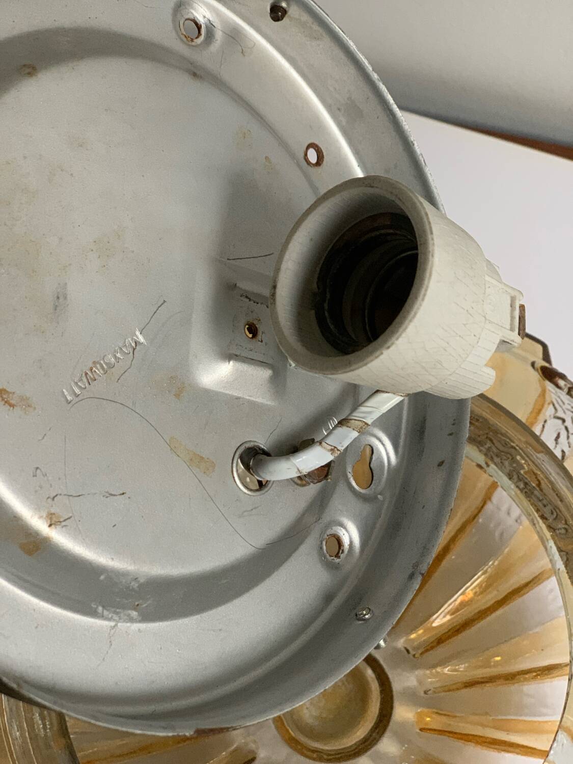 Golden ceiling light 1960