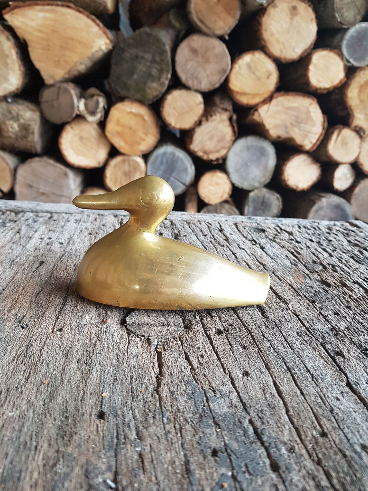 Duck brass sleek design 1970